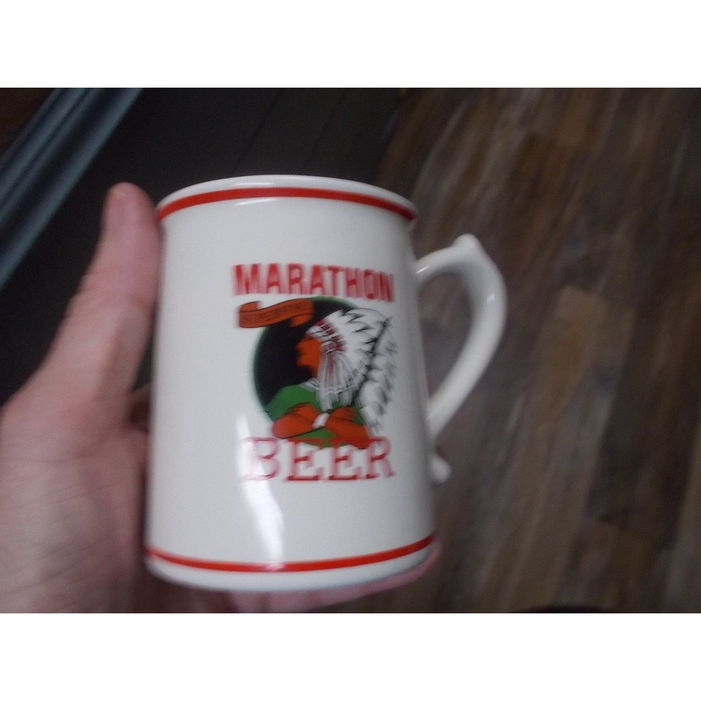 Vintage 1985 Marathon City Brewing Co Beer Mug Franklin Mint Tankard Collection
